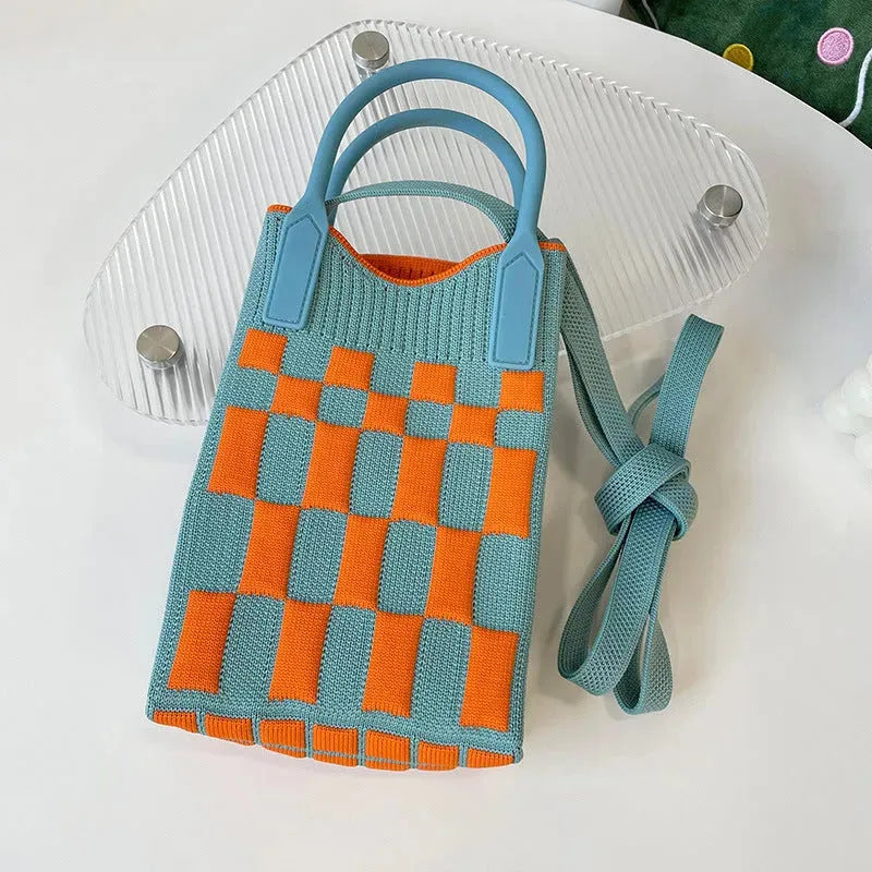 Love Mini Knit Shoulder Crossbody Bag - Bellarte Enchanté Love Mini Knit Shoulder Crossbody Bag